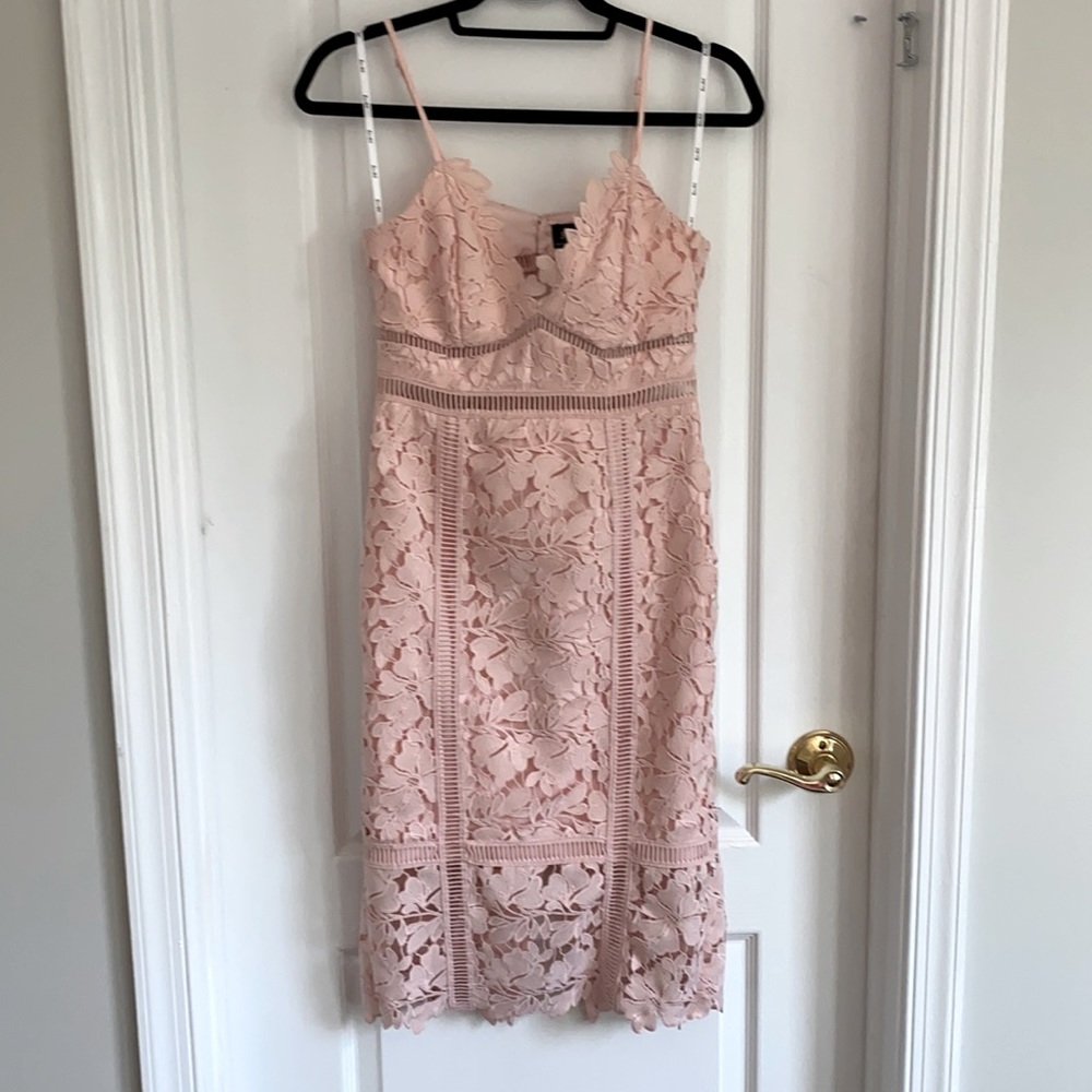 Bardot light pink dress
